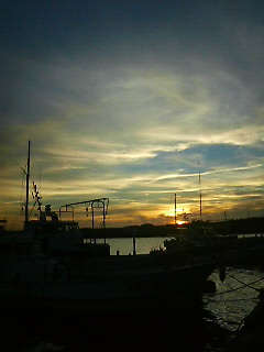 夕日