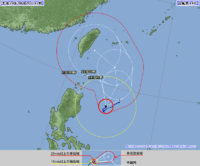 台風14号情報!! 2012/08/20 13:20:16