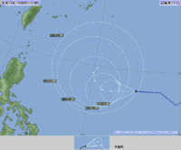 台風２１号情報!! 2012/10/08 12:23:47
