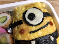 保育園最後のお弁当はキャラ弁「ミニオン」に挑戦！見たことないけど（笑）