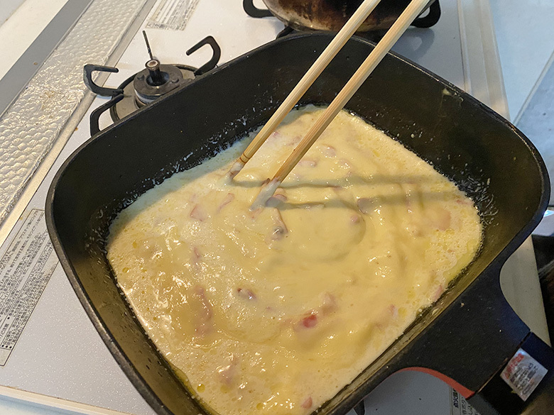 【キャンベルスープで作ってみた！】濃厚カルボナーラ