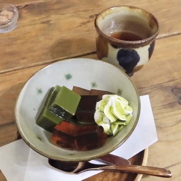 サンシーシー　抹茶と黒糖のゼリー
