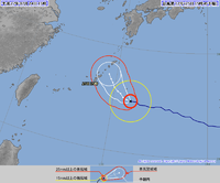 台風情報！ 2015/07/24 17:23:17