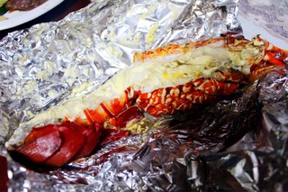 海鮮BBQ最高～！伊勢海老うまい！家族だいすき！