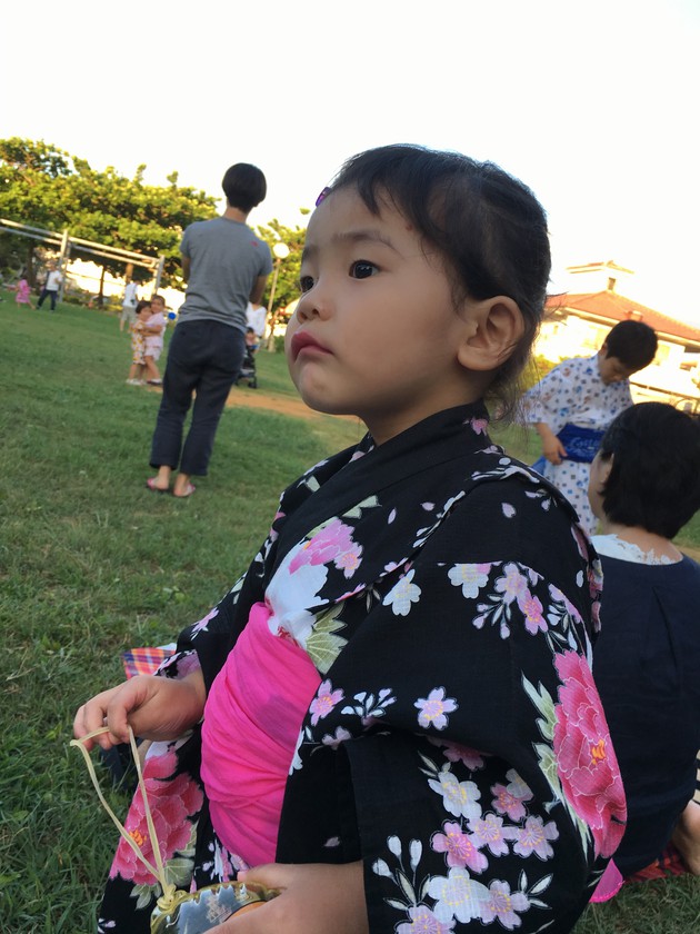 娘よりも、親が楽しんだ夕涼み会でした♡