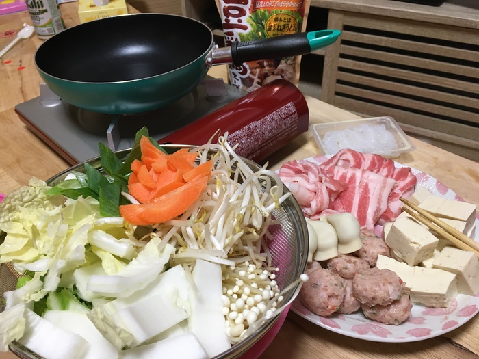 【我が家で初鍋】ごま豆乳鍋が美味しい～♡