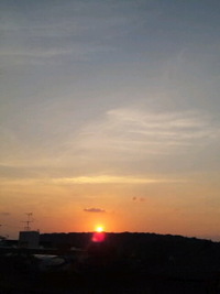 今朝の日の出☆ 2010/10/06 06:50:16