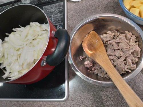 2回目完了！今週はなるたけ動かない様に…カレーを作ったよ！