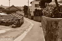 伊計集落　sepia 2014/09/17 21:21:43