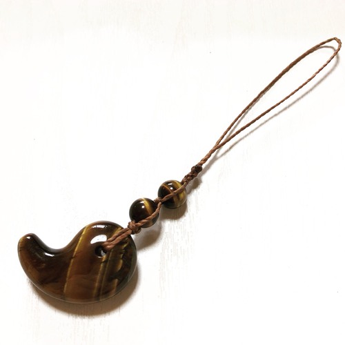 勾玉を使ったストラップ 勾玉を使ったストラップ