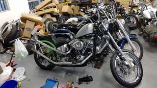 D's GARAGEブログ:リジットショベルカスタム中（アップスイープ