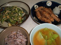 今日の夕ご飯