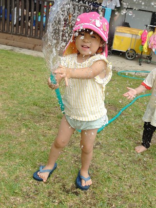 水遊び☆うさぎ