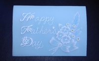 parchment craft: Father's day card 2020/03/10 22:18:33