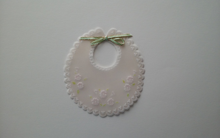 クラス作品　bookmark , bib & baby dress