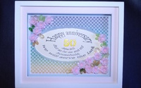 parchment craft 作品: Happy Anniversary 50th 2021/05/14 19:45:31