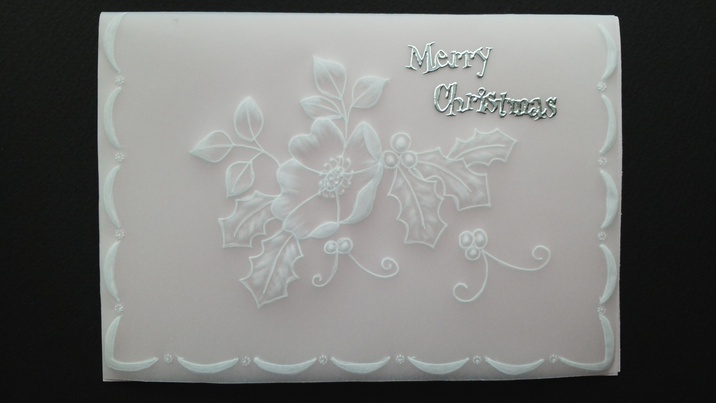 クリスマスシリーズ7：　Christmas Rose &  Holy leaf