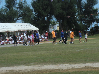 上本部小学校運動会