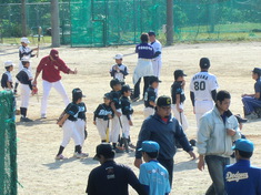 練習試合・プロ野球選手ＯＢによる少年野球教室！！