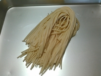 パスタは水に浸けると茹で時間が短くなる② 2019/12/10 12:54:59