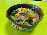 野菜そば作ったよ 2021/03/07 14:28:44