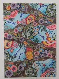 「Ryukyu Bingata art work」 from Okinawa,Japan.