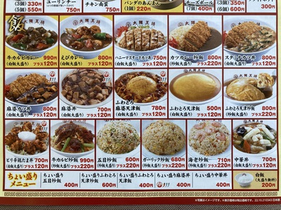 大阪王将　～餃子、五目炒飯、レバニラ、とり唐等々美味しいテクアウト～