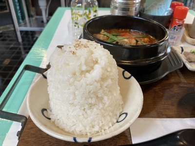 ご飯の盛りがインパクト大！麻婆豆腐♪　～守陽館　中華支部～