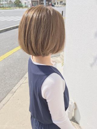 レッド系ボブ アッシュ系ボブ Hair Design Double