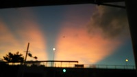 うきゃーい！！台風前の夕空はとてもとても幻想的(*‘ω‘ *)♡ 2015/07/09 10:15:35