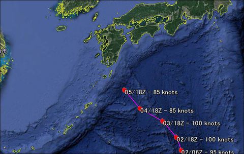 台風5号進路予想 17年米軍情報 台風11号のたまご発生 釣りと趣味 日常の出来事