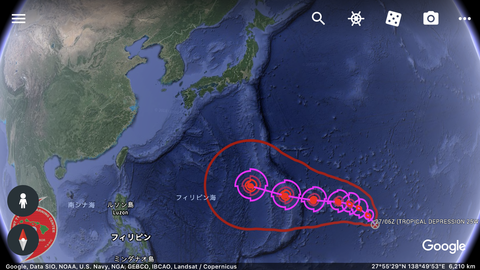 台風21号のたまご発生2 JTWC