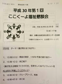 ☆今年度、第1回福祉懇談会へ参加しました！