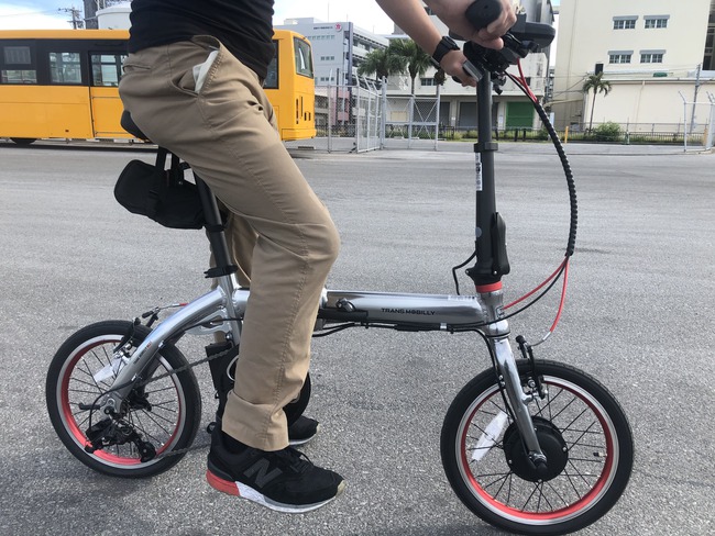 電動アシスト付き自転車で約１時間のサイクリング