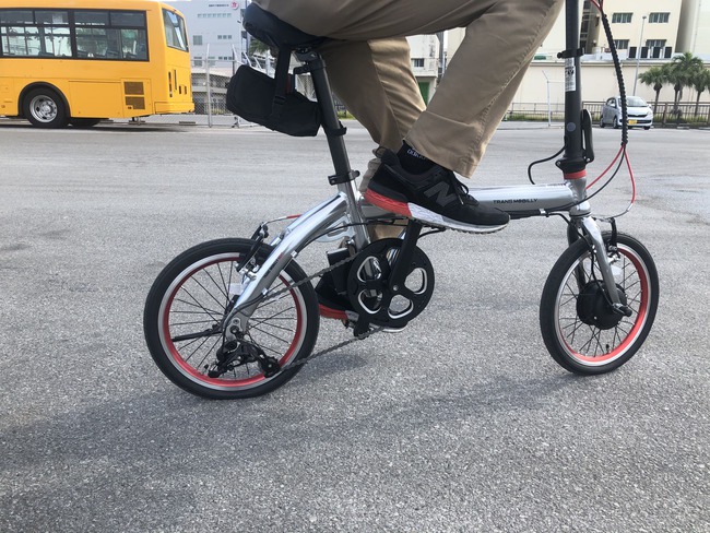 電動アシスト付き自転車で約１時間のサイクリング