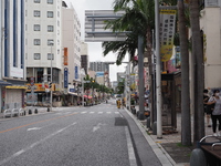 GO TO トラベルキャンペーン最初の連休の那覇市国際通り