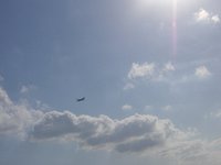 雲と飛行機 2007/10/25 12:25:00