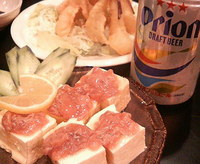 わた豆腐と島らっきょう天ぷら