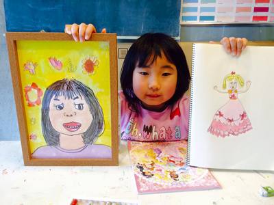 絵画造形クラス★3月　自画像
