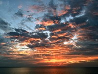 池間島の夕日