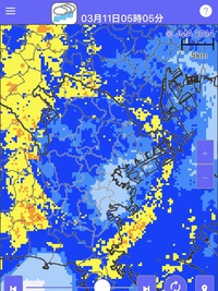 まるすぎる降水エコー