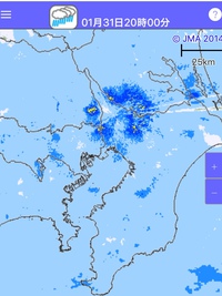 まるすぎる降水エコー