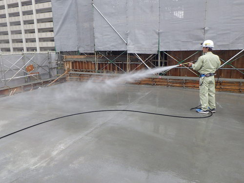 １工区コンクリート打設完了と、２工区コンクリート打設のお知らせ