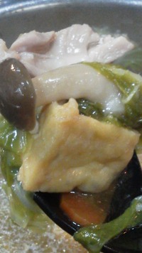 揚げ豆腐と鶏きのこの煮付け 2011/11/15 03:02:55