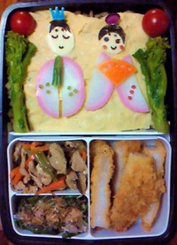 今日のオベント☆ひな祭り弁当 2011/03/03 11:12:21