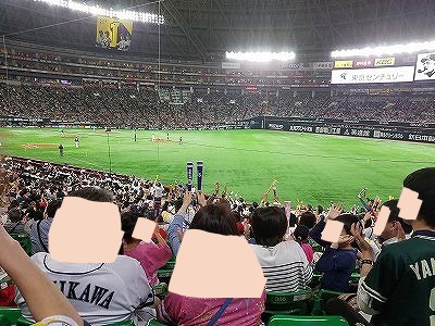 福岡ドーム　野球観戦