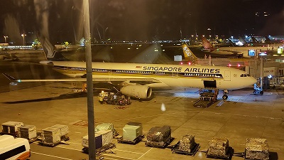 チャンギ空港　トランジットホテル休息　帰国