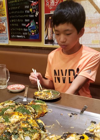 孫君のいない日曜日のお昼ご飯