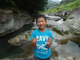 椎葉村で　アユ釣りに挑戦