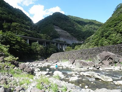椎葉村で　アユ釣りに挑戦